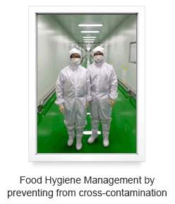 Food Hygiene Management by preventing from cross-contamination
